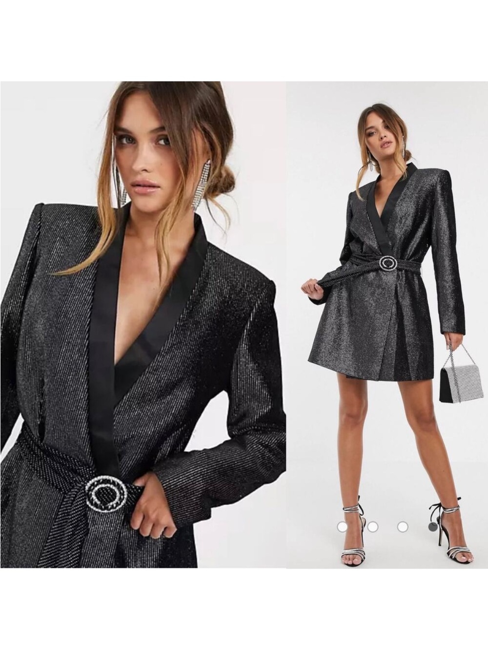 NWT Bronx and Banco Belle Blazer Dress Mini Sz XS * No Belt